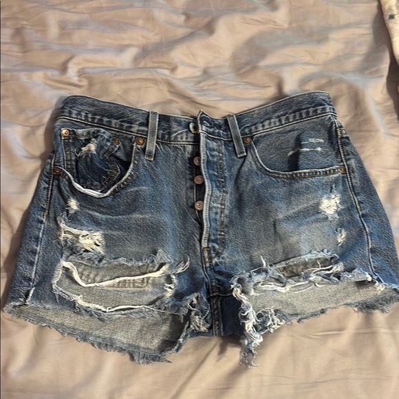 Levi's Pants - Distressed Levi Denim Women Shorts